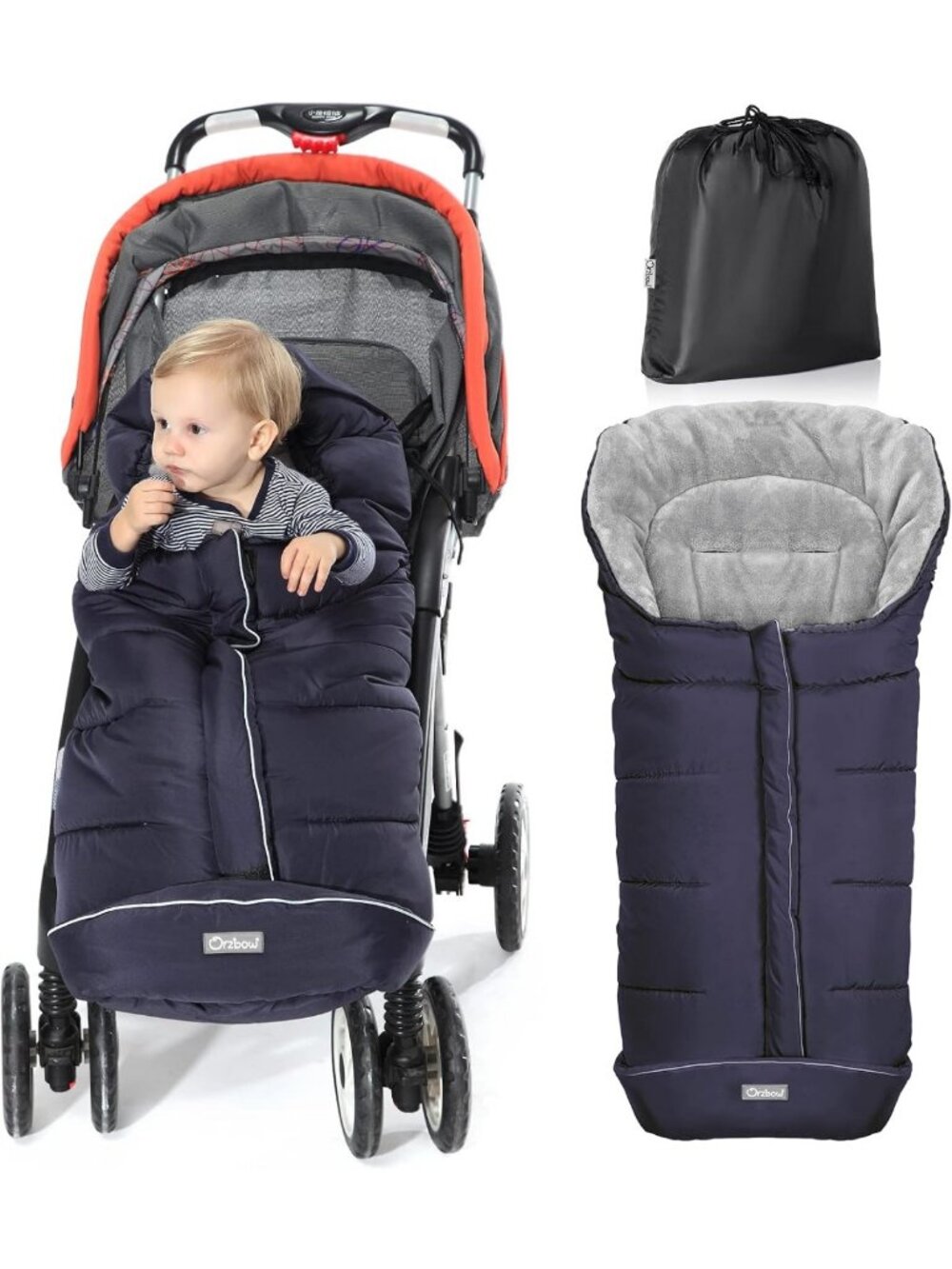 Universal Weather-Proof Baby Stroller Footmuff Bunting Bag - Warm & Cozy